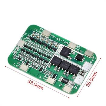 12A ماژول محافظ شارژ باتری 6 سل