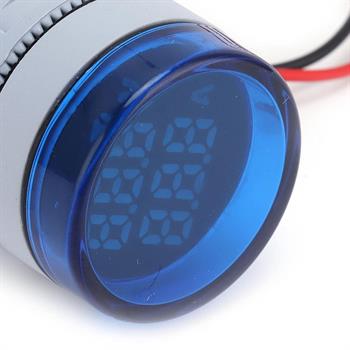 AC ولت متر آمپرمتر پنلی گرد آبی 