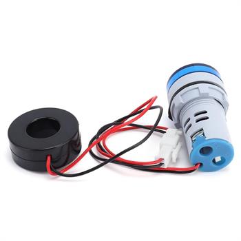 AC ولت متر آمپرمتر پنلی گرد آبی 