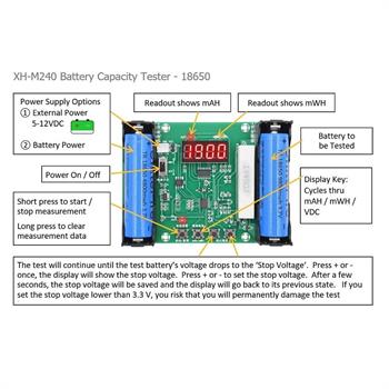 BATTRY TESTER XH-M240