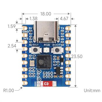 ESP32 C6- ZERO برد توسعه