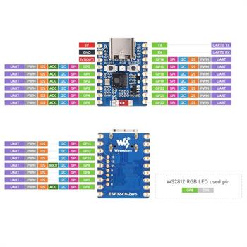 ESP32 C6- ZERO برد توسعه