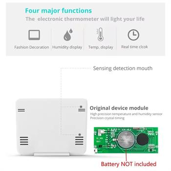 HTC-3 نمایشگر دما، رطوبت و ساعت