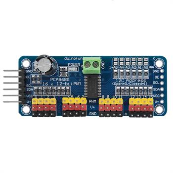 I2C با رابط PWM/Servo PCA9685 ماژول درایور 16 کانال