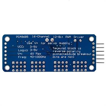 I2C با رابط PWM/Servo PCA9685 ماژول درایور 16 کانال