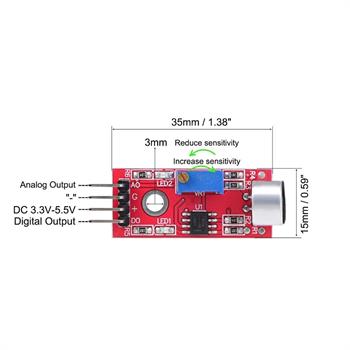 KY-037 ماژول میکروفن خازنی