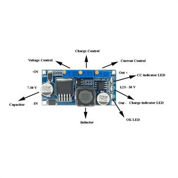 LM2596 ماژول کاهنده ولتاژ3 آمپری با قابلیت تنظیم جریان