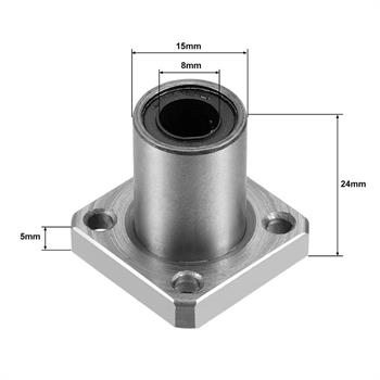 LMK8UU 8mm بلبرینگ خطی فلنج دار قطر 