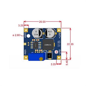 LX-8015 ماژول کاهنده ولتاژ 1.5 آمپری