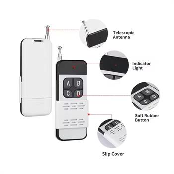 433MH ریموت کنترل 4 کانال روکش دار