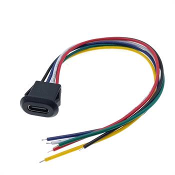 6PINفشاری مناسب انتقال دیتا Type C  پورت پنلی 