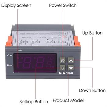 STC-1000  12V ماژول کنترل دما صنعتی 