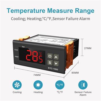 STC-1000  12V ماژول کنترل دما صنعتی 
