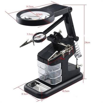 TE-803 گیره مونتاژ ذره بین دار با پایه هویه