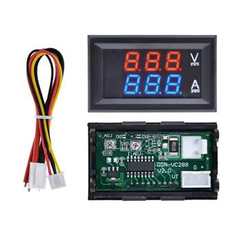 0-100V/0-10A DC ولت متر آمپرمتر پنلی