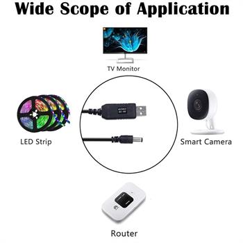 9V به  USB کابل افزاینده ولتاژ 
