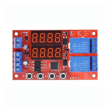 12V ماژول تایمر دیجیتال دو کانال