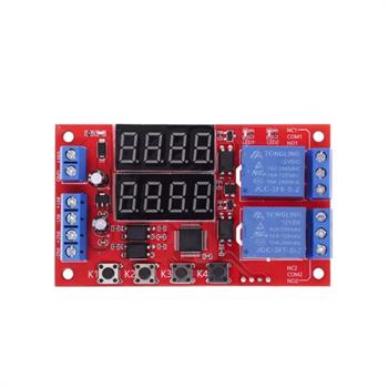 12V ماژول تایمر دیجیتال دو کانال