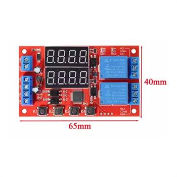 12V ماژول تایمر دیجیتال دو کانال