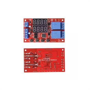 12V ماژول تایمر دیجیتال دو کانال