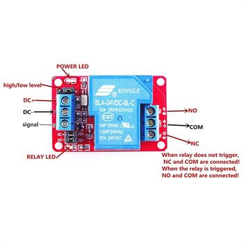5Vماژول رله تک کانال 30 آمپری