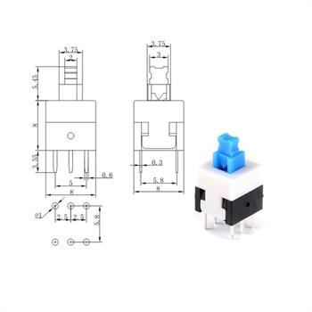  8X8 6PIN شستی ریستی