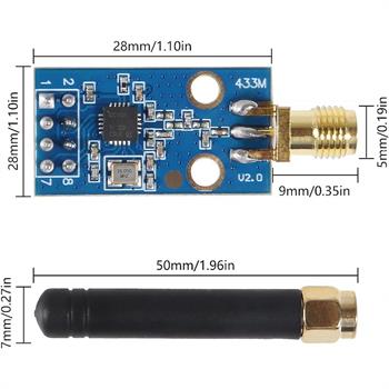XBEE CC1101 433MHZ ماژول فرستنده گیرنده