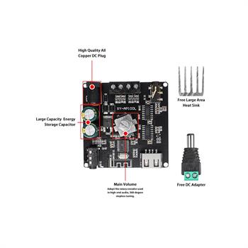 2X100W-L ماژول آمپلی فایر بلوتوثی