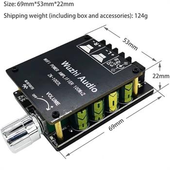 2X100W ماژول آمپلی فایر بلوتوثی