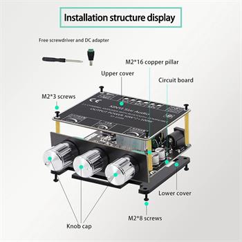 XY-E100L 2X50W+100W ماژول آمپلی فایر بلوتوثی