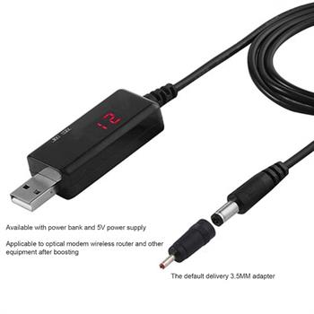 با نمایشگر USB TO 9V/12V کابل افزاینده ولتاژ