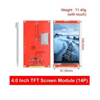 تاچ مقاومتی TFT LCD 4inch SPI نمایشگر