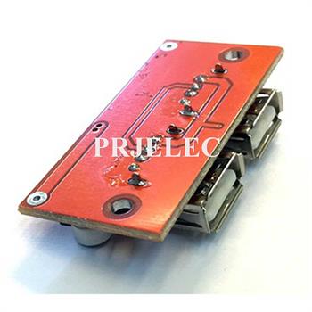 ماژول مبدل کاهنده LM2596 دوکاناله فیکس 5ولت خروجی USB