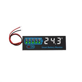 نمایشگر هوشمند ظرفیت و ولتاژ باتری 7 تا 55 ولت