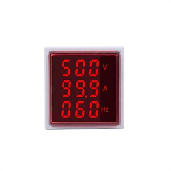 AC ولت متر-آمپرمتر-فرکانس متر مربعی قرمز